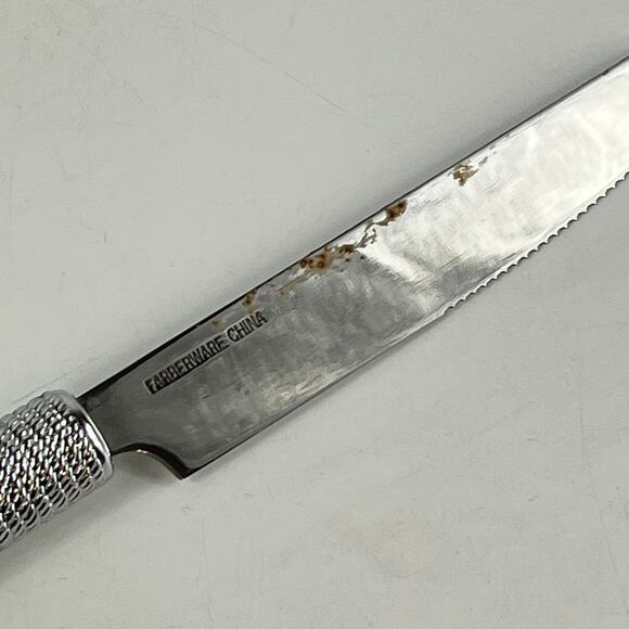 Farberware 15Pc Frosted Handle Flatware Set Stainless Steel Knives Forks Spoons - Picture 7 of 8